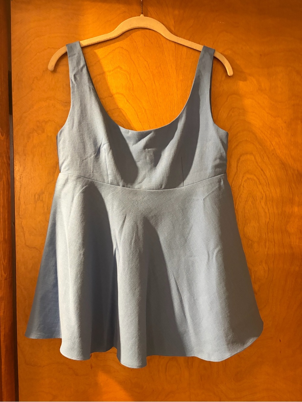 Pomander Place Light Blue Scoop Neck Tank Top